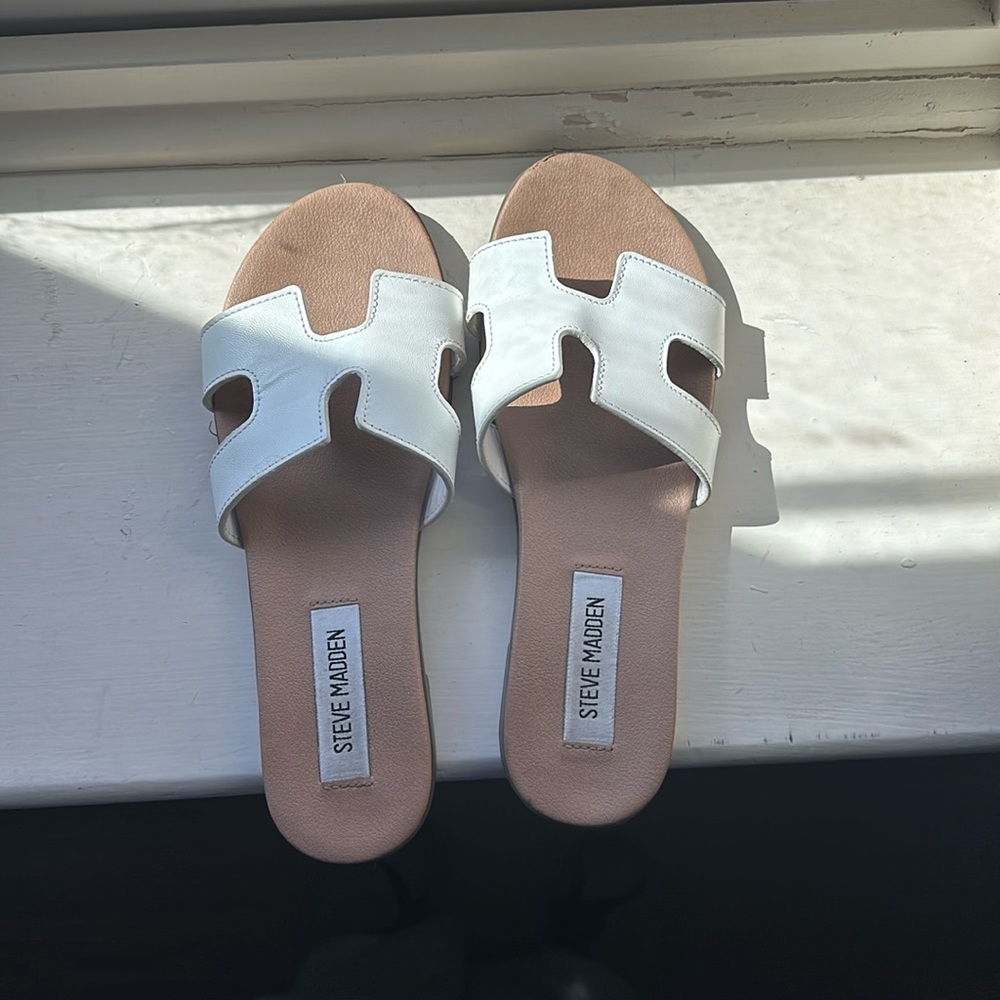 White Steve Madden-Hayden Sandal